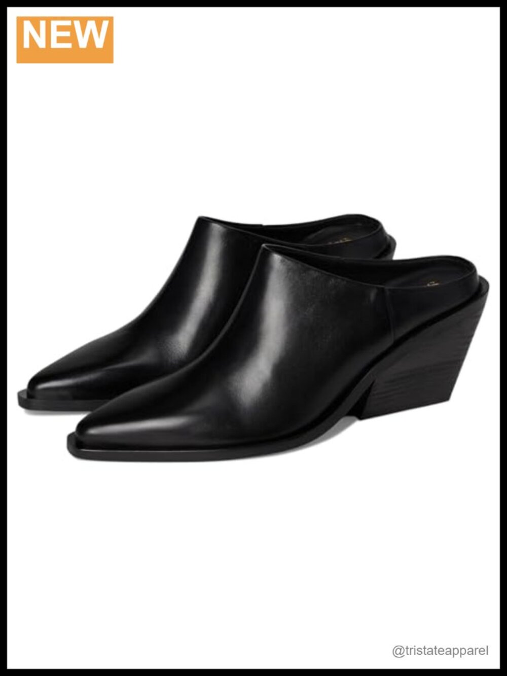Pointed Toe Mule with Underslung Heel